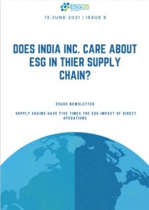 Does India INC. Care About ESG in Supply Chain